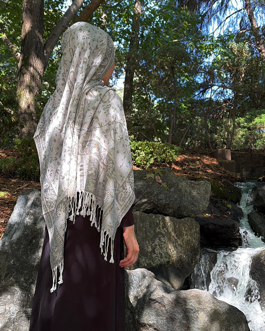 Grey Camel Pashmina