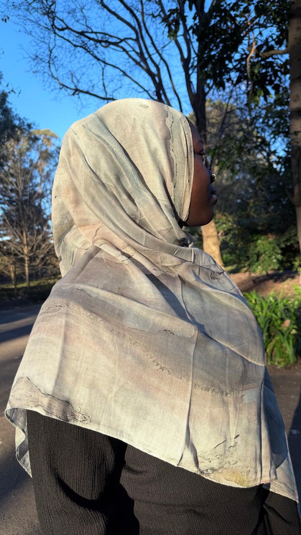 Sandstone Marble Printed Modal Hijab