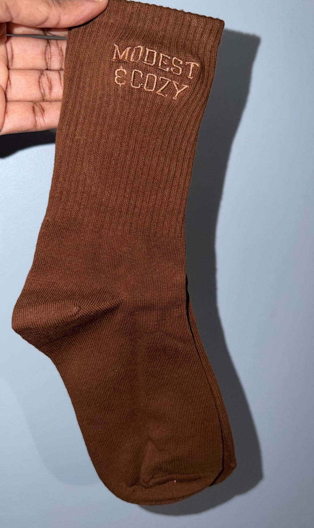 Modest & Cozy Embroidered Socks