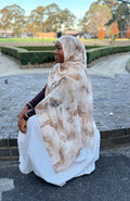 Sand Watercolour Printed Modal Hijab