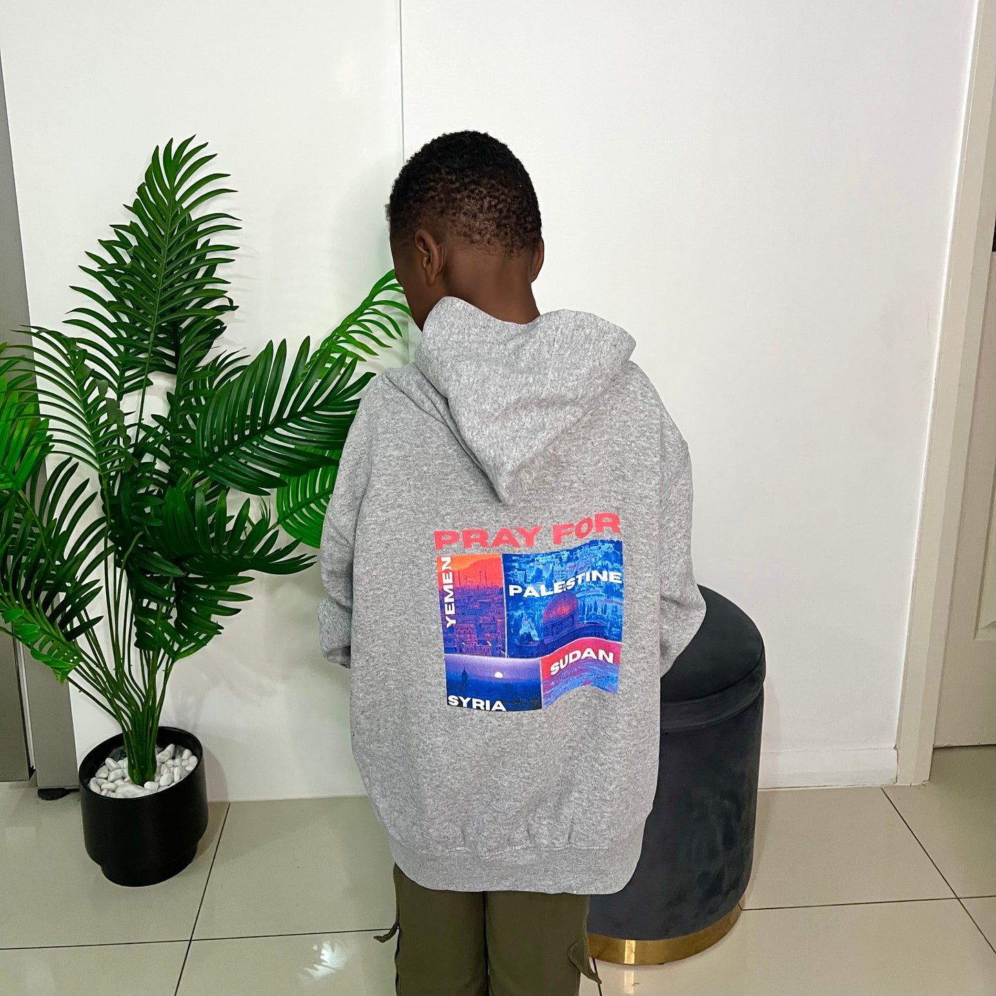 Pray For Humanity - Youth Oversized Hoodie