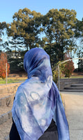 Ocean Watercolour Printed Modal Hijab