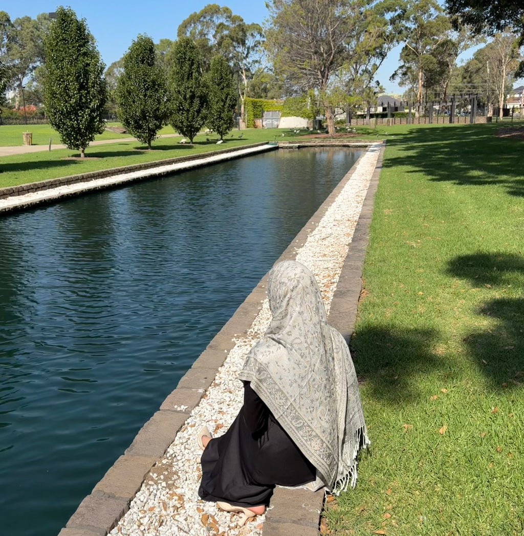 Grey Camel Pashmina
